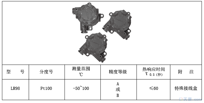 天康LR系列壁掛式熱電阻